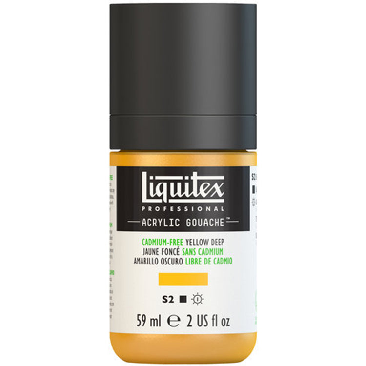 Liquitex Acrylic Gouache 59ml Cadmium Free Yellow Deep