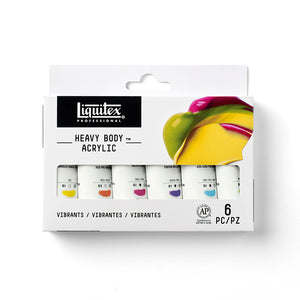 Liquitex Heavy Body Acrylic Vibrant 6 Color Set 22ml