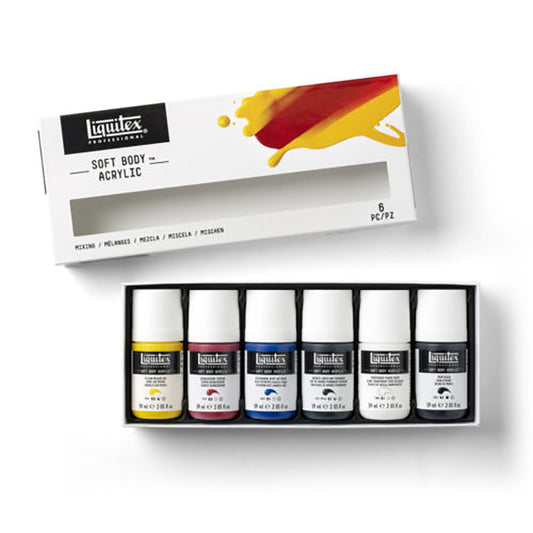 Liquitex Soft Body Acrylic Mixing Set of 6 59ml Tubes