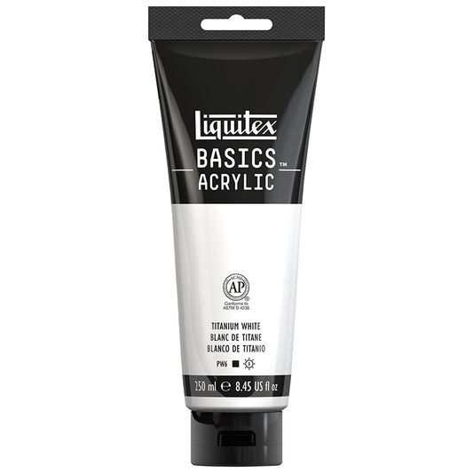 Liquitex Basics Acrylic Titanium White 250ml