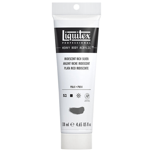 Liquitex Heavy Body Acrylic Iridescent Rich Silver 138ml