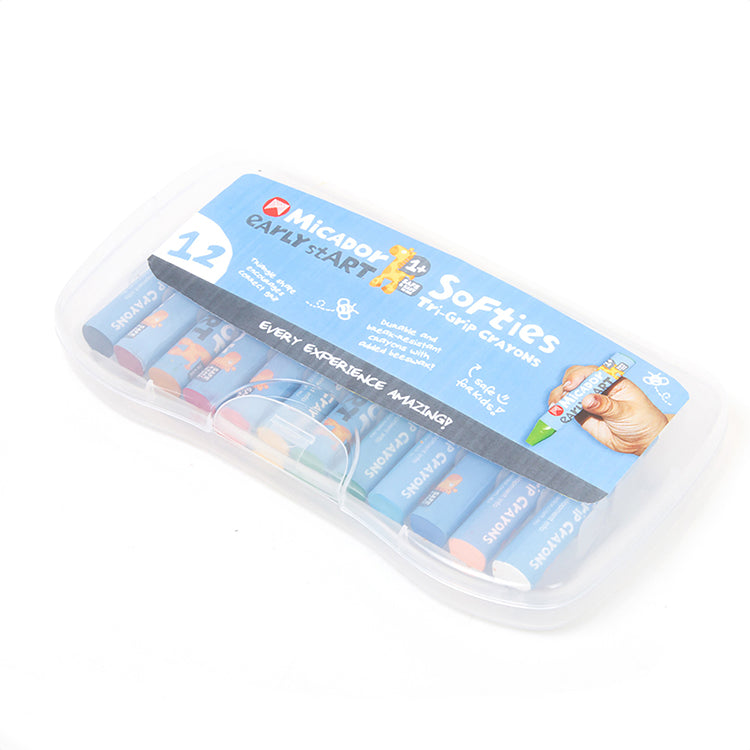 Softies Tri-Grip Crayons 12 Colors
