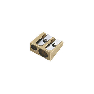 M+R Vertex Brass Wedge Double Hole Sharpener ⚠️