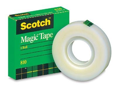 Scotch Magic Tape 810 1" Core .75"x36yd