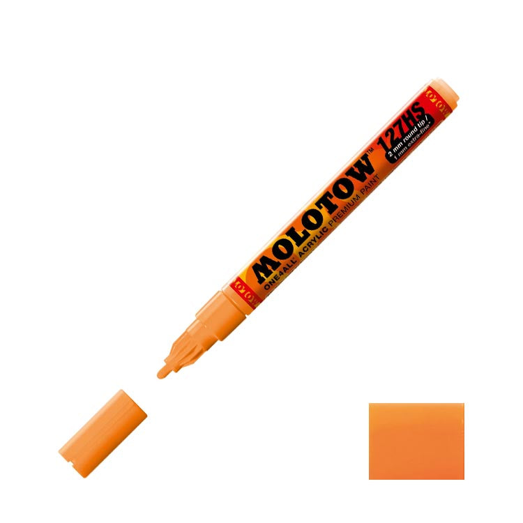 Molotow Acrylic Paint Marker Neon Orange 2mm