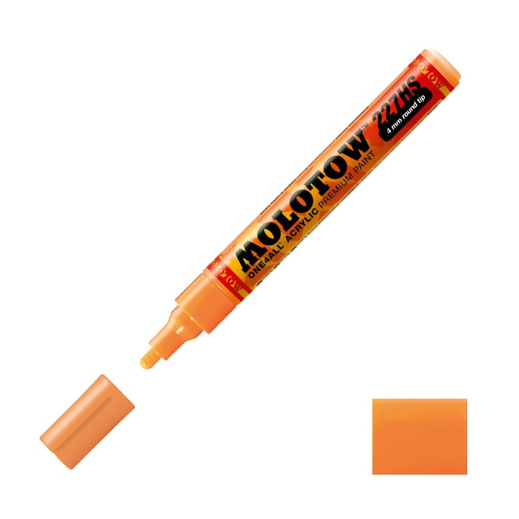 Molotow Acrylic Paint Marker Neon Orange 4mm