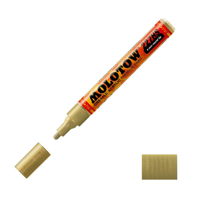 Molotow Acrylic Paint Marker Metallic Gold 4mm