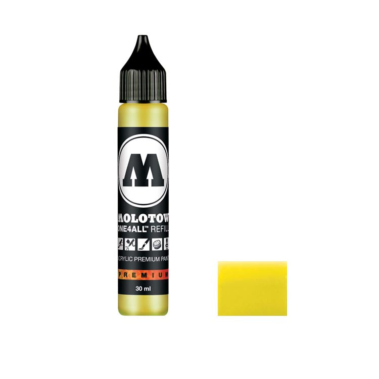 Molotow Acrylic Paint Marker Refill Neon Yellow Fluorescent