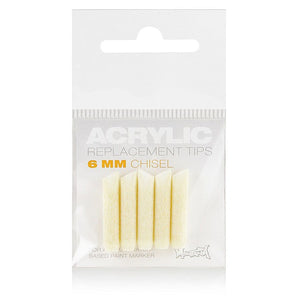 Montana Acrylic Marker Nib 6mm Chisel 5 Pack