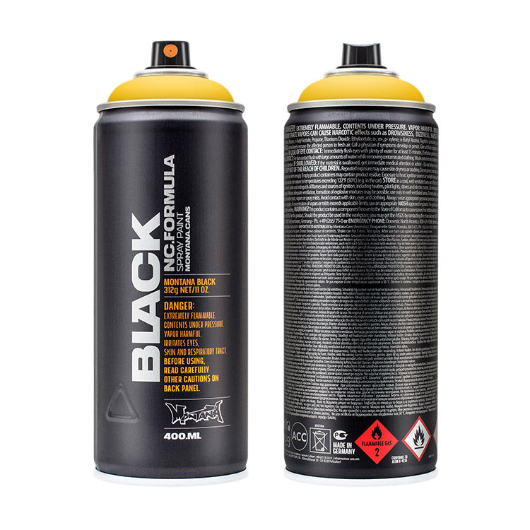 Montana Black Spray Paint Yellow ⚠️
