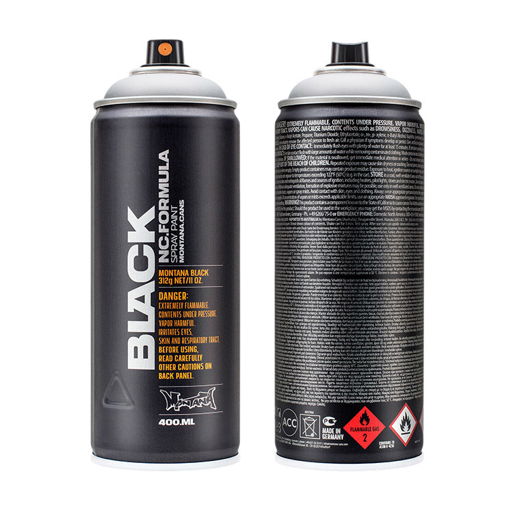 Montana Black Spray Paint Outline Silver ⚠️