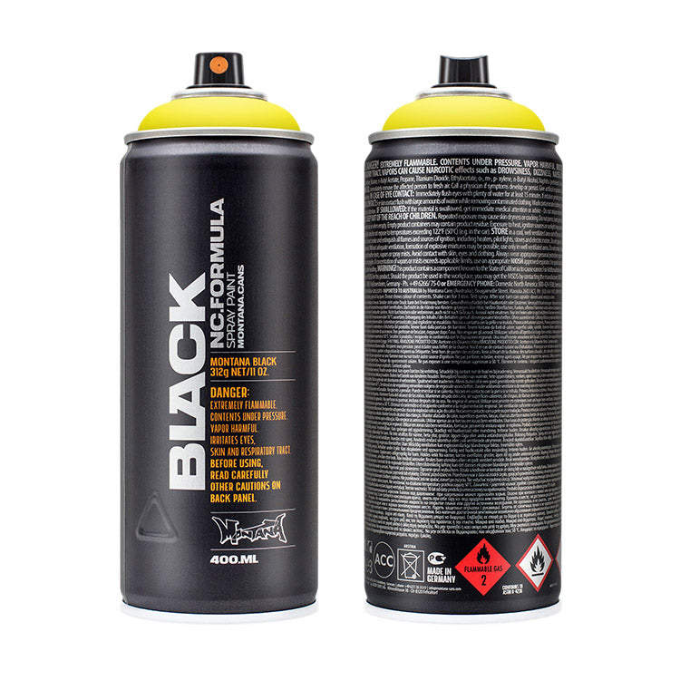 Montana Black Spray Paint True Yellow ⚠️