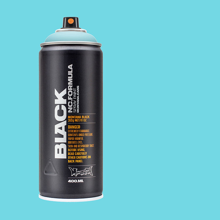 Montana Black Spray Paint 50% True Cyan ⚠️