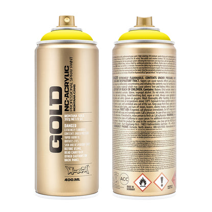 Montana Gold Acrylic Spray Paint 100 Percent Yellow ⚠️