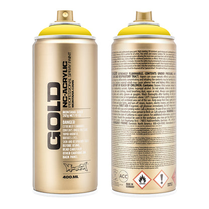 Montana Gold Acrylic Spray Paint Shock Yellow Light ⚠️