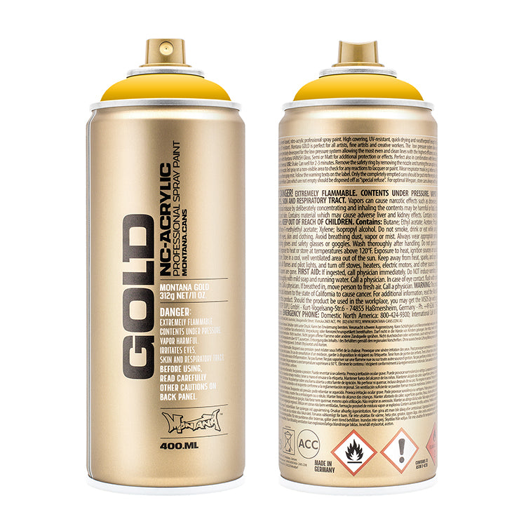 Montana Gold Acrylic Spray Paint Shock Yellow ⚠️