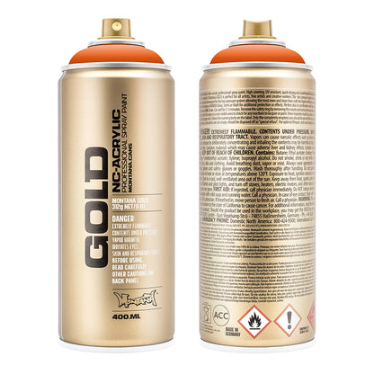 Montana Gold Acrylic Spray Paint Shock Orange ⚠️