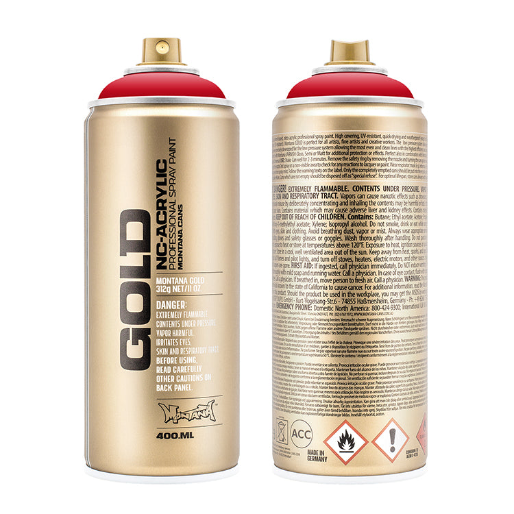 Montana Gold Acrylic Spray Paint Shock Red ⚠️