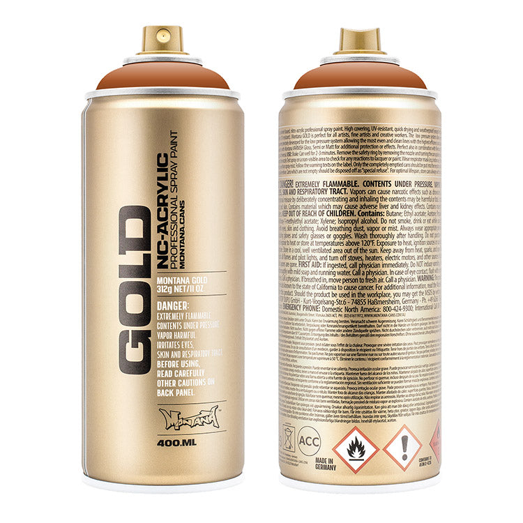 Montana Gold Acrylic Spray Paint Shock Brown Light ⚠️