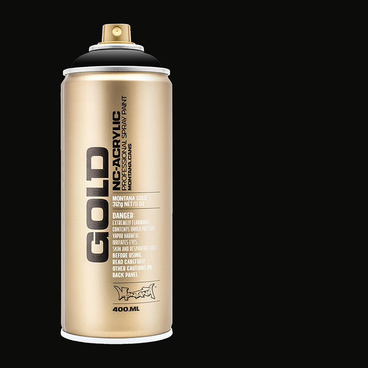 Montana Gold Acrylic Spray Paint Shock Black ⚠️
