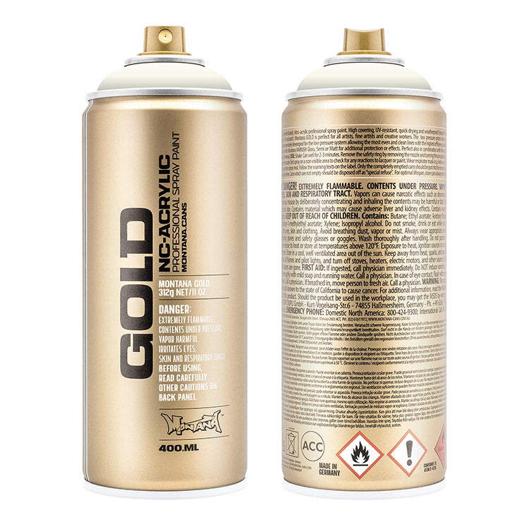 Montana Gold Acrylic Spray Paint Shock White Cream ⚠️