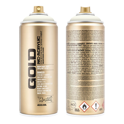 Montana Gold Acrylic Spray Paint Shock White Cream ⚠️