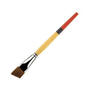 Princeton Snap! Brush Gold Taklon Angle Shader 3/4" Short Handle