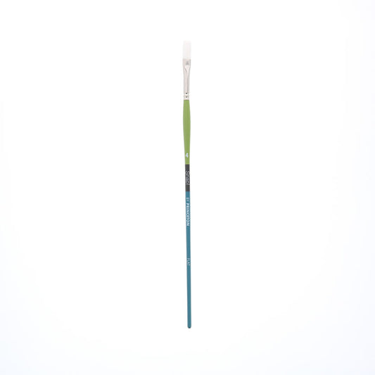 Princeton Snap! Brush White Taklon Flat 4 Long Handle