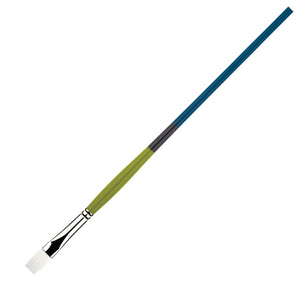 Princeton Snap! Brush White Taklon Flat 6 Long Handle