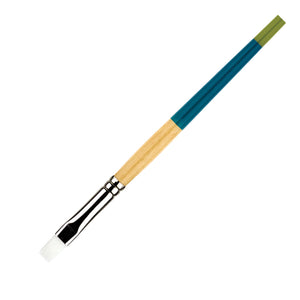 Princeton Snap! Brush White Taklon Flat Shader 10 Short Handle