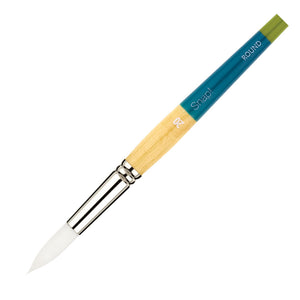 Princeton Snap! Brush White Taklon Round 2 Short Handle