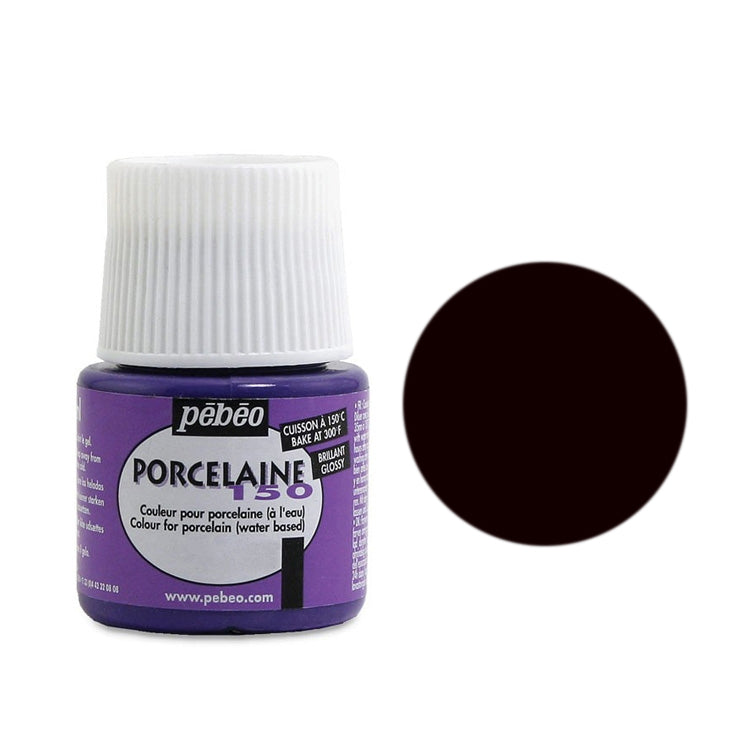 Pebeo Porcelaine 150 China Paint Anthracite Black