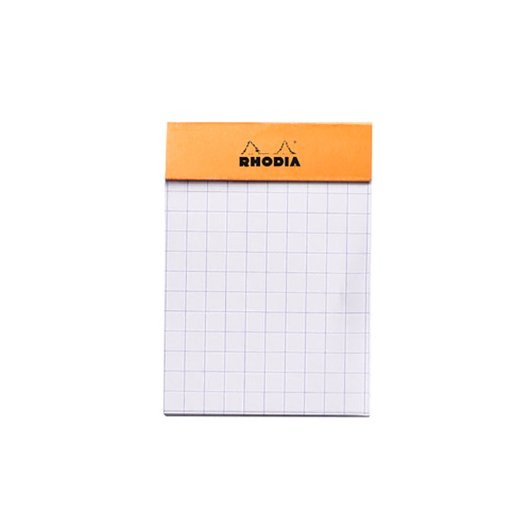 Rhodia Classic Staplebound Notepad Graph 2x3 Orange