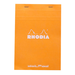 Rhodia Classic Staplebound Notepad 6x8.25 Orange Dot Grid