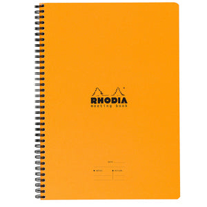 Rhodia Meeting Book A4 Spiral Bound Orange