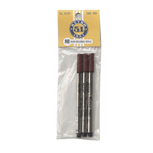 Retro 51 Tornado Rollerball Refill 3 Pack Black