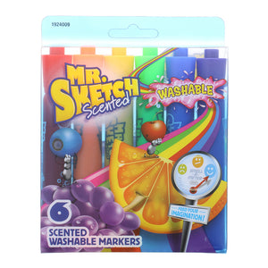 Mr Sketch Washable Chisel Marker 6 Set