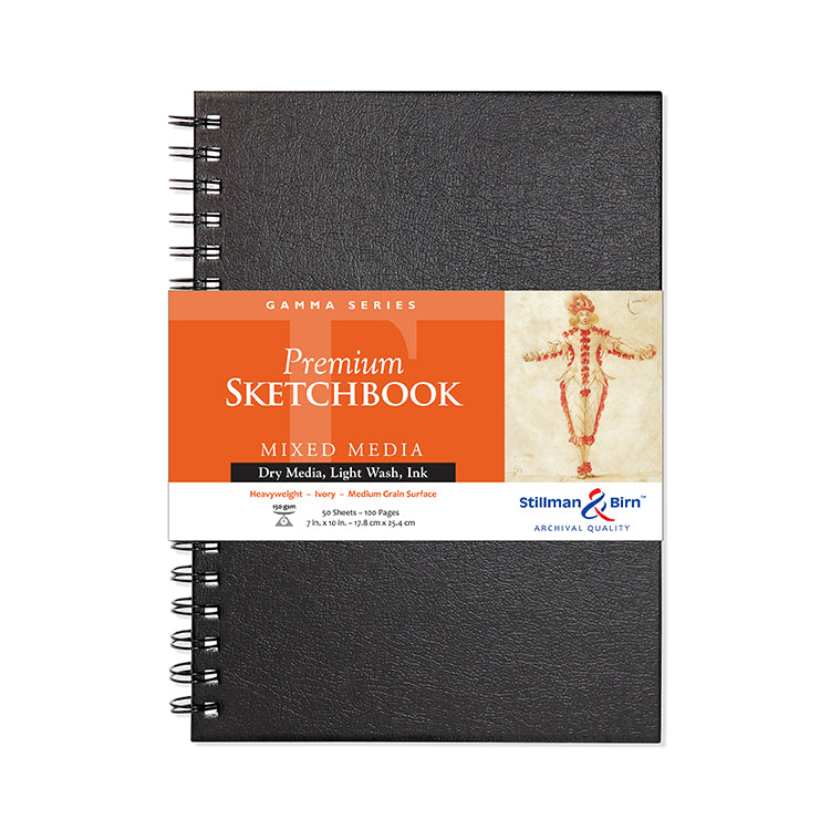 Stillman & Birn Gamma Wirebound Sketchbook 7x10 Ivory