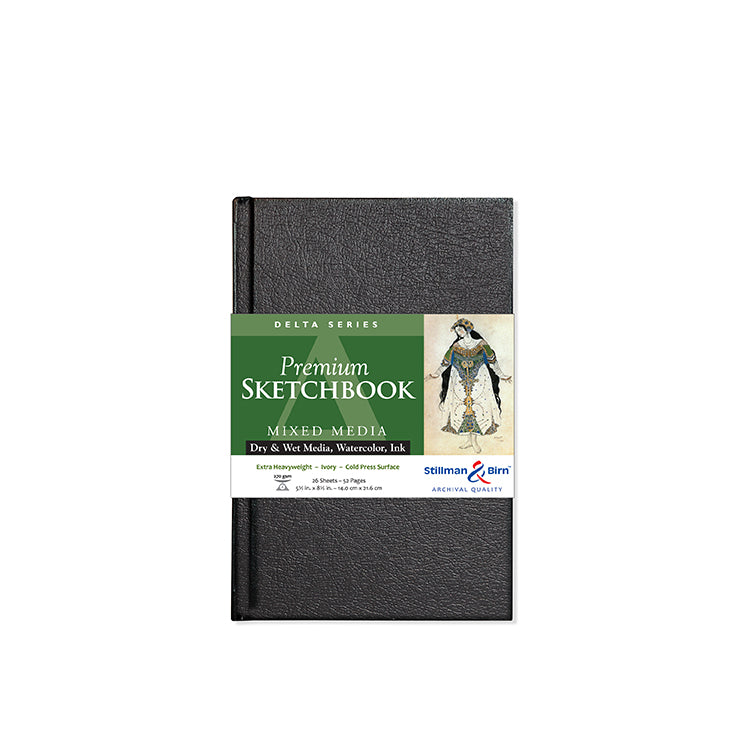 Stillman & Birn Delta Hardbound Sketchbook 5.5x8.5 Ivory Extra Heavy Weight