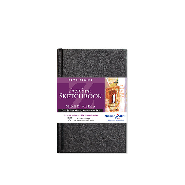 Stillman & Birn Zeta Hardbound Sketchbook 5.5 x 8.5 Ivory Extra Heavy Weight