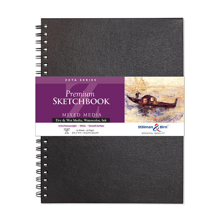 Stillman & Birn Zeta Wirebound Sketchbook 9x12 Ivory Extra Heavy Weight