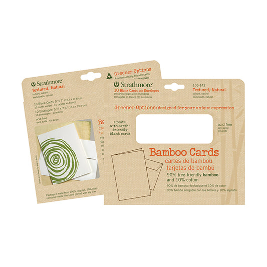 Strathmore Bamboo Blank Greeting Cards 10 Pack