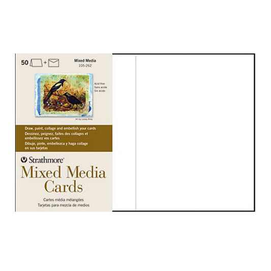 Strathmore Mixed Media Blank Greeting Cards 50 Pack