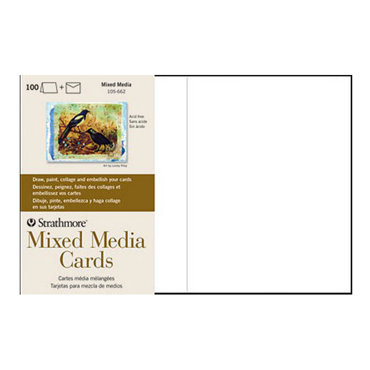 Strathmore Mixed Media Blank Greeting Cards 100 Pack
