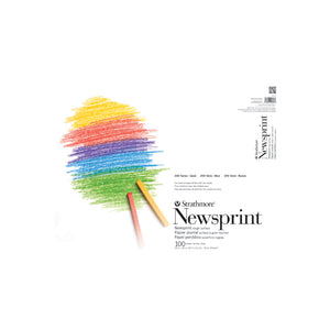 Strathmore Newsprint Pad Student Natural Rough 18x24