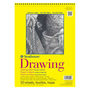 Strathmore 300 Drawing Pad Spiralbound 9x12