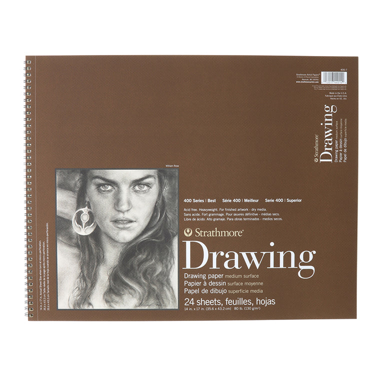 Strathmore 400 Drawing Pad Spiralbound 14x17