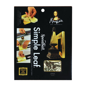 Speedball Simple Leaf Gold 5.5x5.5 18 Sheets