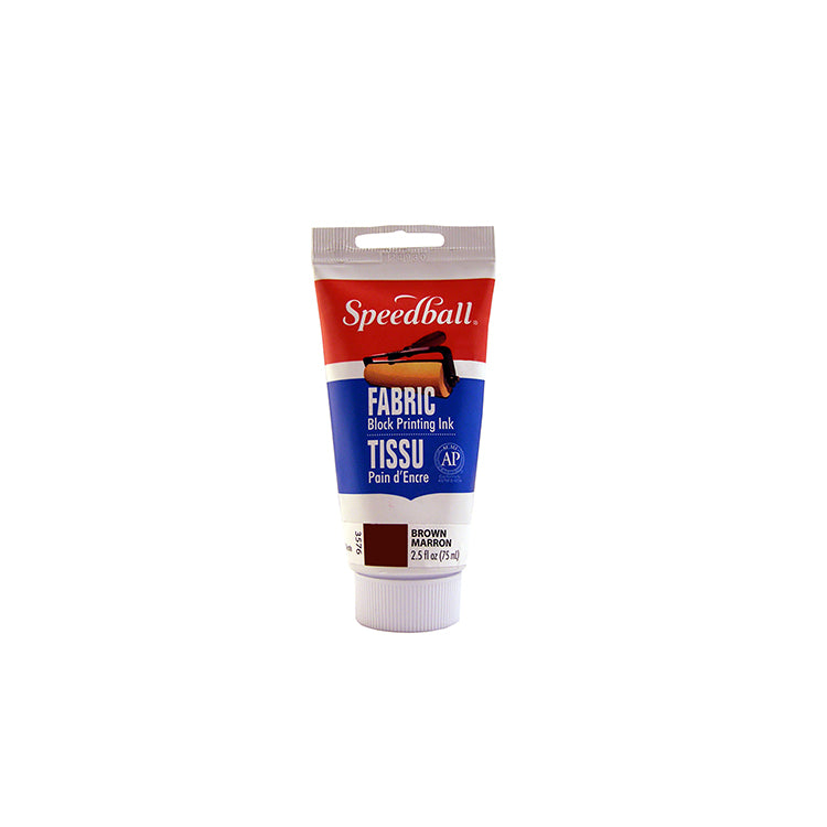 Speedball Block Ink Fabric 2.5oz Brown