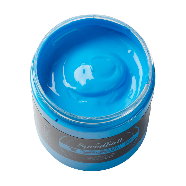 Speedball Fabric Screen Ink 8oz Fluorescent Blue